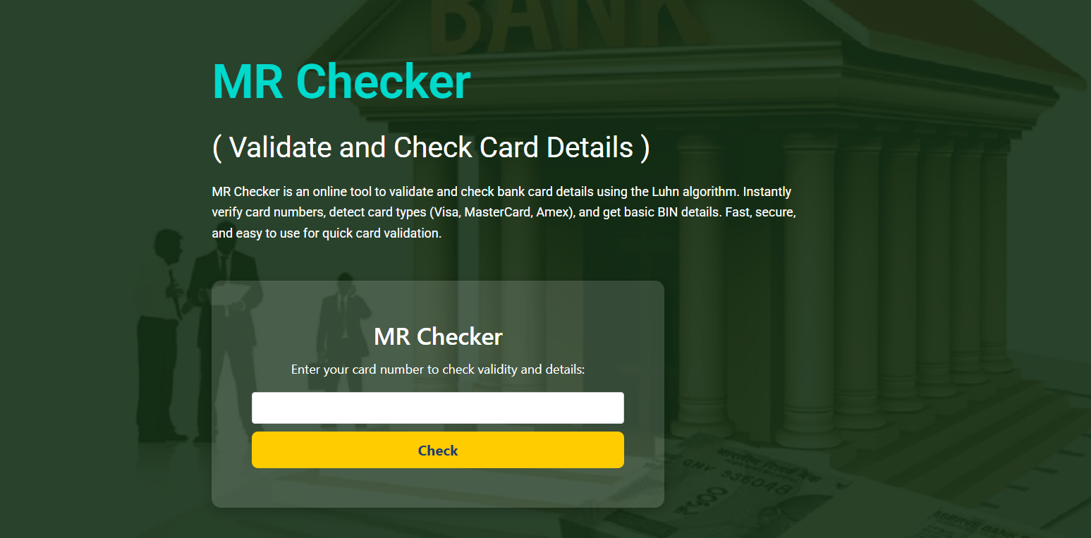 Is MR Checker Safe for Card Number Validation