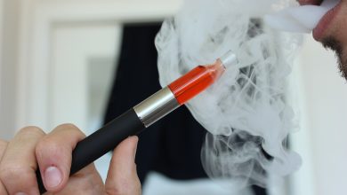 Illustration about vaping after smoking cessation and lung health research